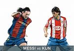 messi vs kun aguero