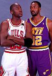 MJ and Karl Malone 1992