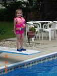 Makayla On Diving Board