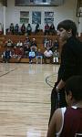 Giving one of my JV players...