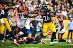 Bell STIFF ARM vs Bengals...