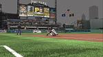 Max Johnson with the sliding...