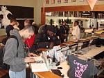Filling out paperwork at...